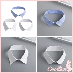 Coo Sọc Cổ Giả Cho Người Lớn Unisex Có Thể Tháo Rời Ve Áo Giả Cổ Áo Sơ Mi Trang Trọng Cổ Áo Len Phụ Kiện