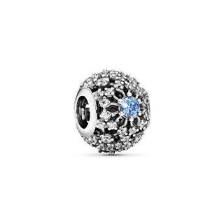 Có hàng Mặt dây chuyền tròn lấp lánh DIY Charm