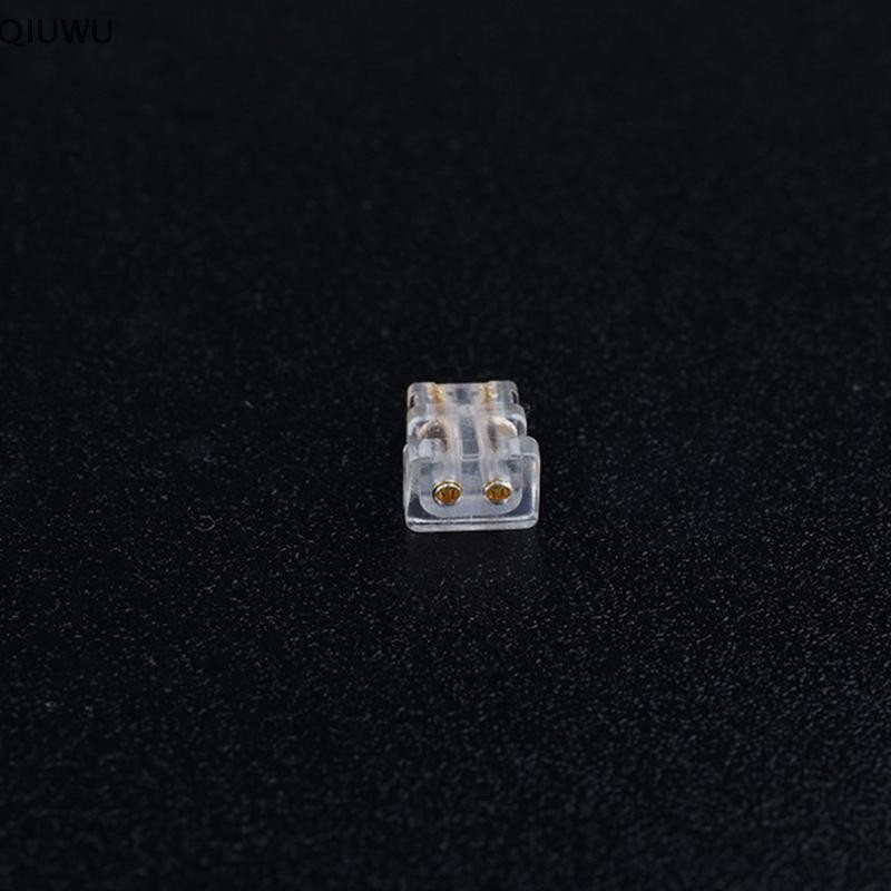 Qiuwu 2 chiếc 0,78 pin đôi 1964 ổ cắm nữ tự làm tùy chỉnh cáp tai nghe cao cấp phụ kiện pin cắm.
