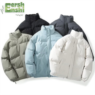 Quần Áo Cotton Phổ Biến Mới Đứng Cổ Nam Nữ Mùa Đông Ấm Áp Phù Hợp Với Áo Khoác Hợp Thời Trang