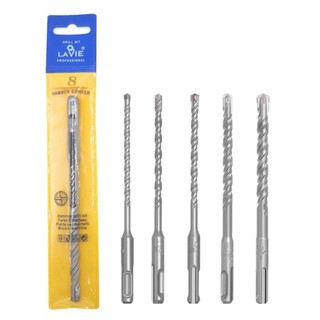 PURECOTTON0 1 Mũi khoan bê tông SDS Plus, Mũi khoan búa điện 110mm 160mm, Mũi khoan búa điện 5 / 6 / 7 / 8 / 10 / 12mm Chuôi tròn 4 mũi khoan tác động