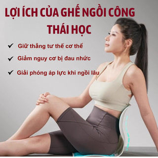 Ghế công thái học Bunnies House chỉnh dáng, giảm đau lưng, phù hợp mọi lứa tuổi