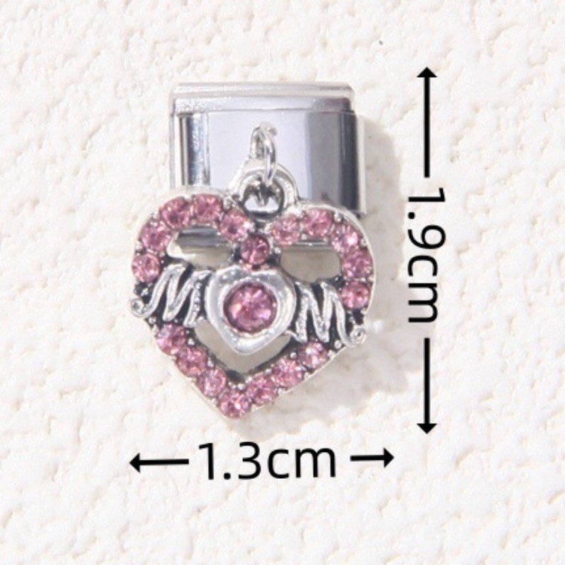 Mẫu Mới Thép Không Gỉ Ý DIY Charm Vòng Tay Cây Sống Trái Tim Cờ Cầu Vồng Mô Đun Đàn Hồi Vòng Tay