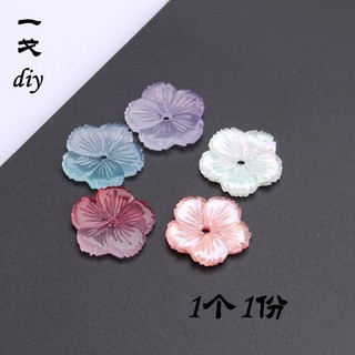 Kẹp tóc handmade từ nhựa lớn hoa anh đào 21 mm - phụ kiện trang sức cô dâu độc đáo