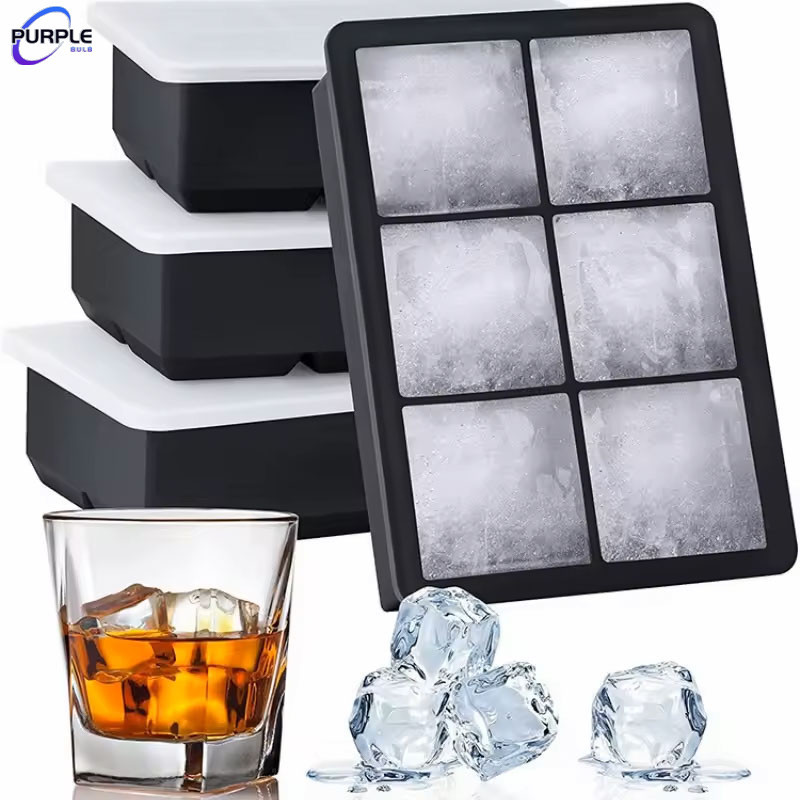 Nhà Bếp Khổng Lồ Bảo Quản Thực Phẩm Bữa Ăn Nước Sốt Silicon Tủ Đông Khay Thêm Đá Viên Khay Thực Phẩm Đóng Băng Khuôn