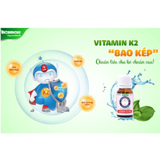BioAmicus Vitamin K2 D3, hỗ trợ cho sức khỏe xương, răng trẻ em