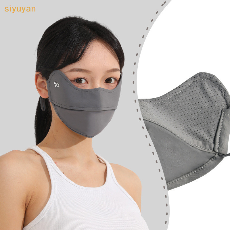 Siyuyan Thời Trang Mỏng Ngoài Trời Mặt nạ Chống Nắng Cho Nữ Bé Gái Đi Xe Đạp Chống Tia UV Mặt nạ Thoáng Khí Hưng Chạy Mặt nạ Thể Thao Khăn VN