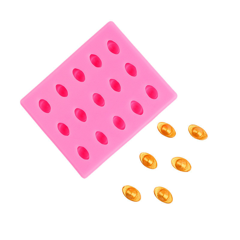Mini Vàng Thỏi Mô Hình Khuôn Silicon DIY Khuôn Socola Thỏi Bánh Sinh Nhật Trang Trí Đồ Trang Trí Khuôn