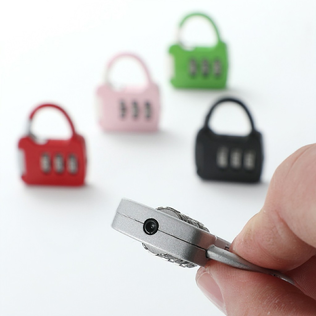 Ổ Khóa Du Lịch Mini Cao Cấp 4 Số - 3 Số An Toàn Tiện Dụng Cho Balô, Vali, Hành Lý FERA
