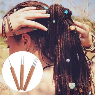 Cây Móc Sợi Bằng Thép Không Gỉ, Cán Gỗ Dùng Tạo Kiểu Tóc Dreadlock HaminStore