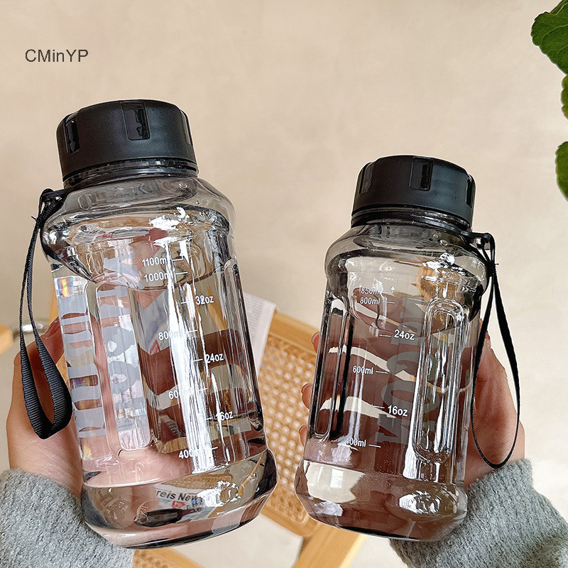 Cminyp 850 / 1000 / 1300ml Bình Nước Dung Tích Lớn Tập Gym Tập Thể Dục Bình Uống Ngoài Trời Cắm Trại Leo Núi Đi Bộ Đường Dài Thể Thao Ấm Siêu Tốc Thời Trang Vinh Quang