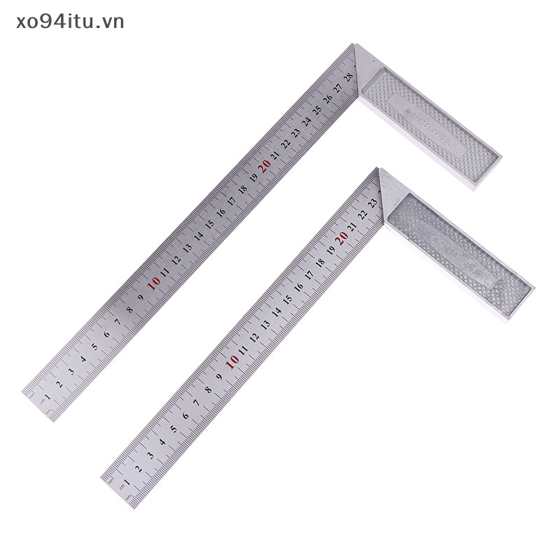 Xoitu Thép không gỉ Vuông Phải Thước Góc 90 Thước Xoay Chế Biến Gỗ Dụng Cụ Đo Góc Thước Vuông 250 / 300mm VN
