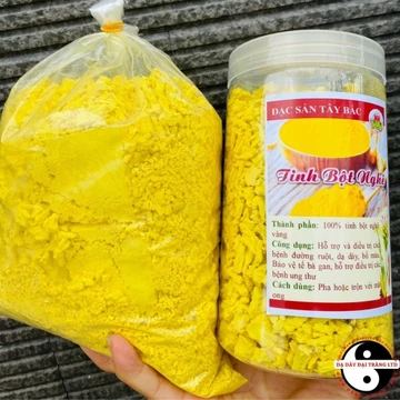 Tinh bột nghệ nguyên chất Tây Bắc loại 1. Tinh bột nghệ vàng, đỏ nano dùng uống, trộn mật ong, đắp mặt, nano Thuận Thiên
