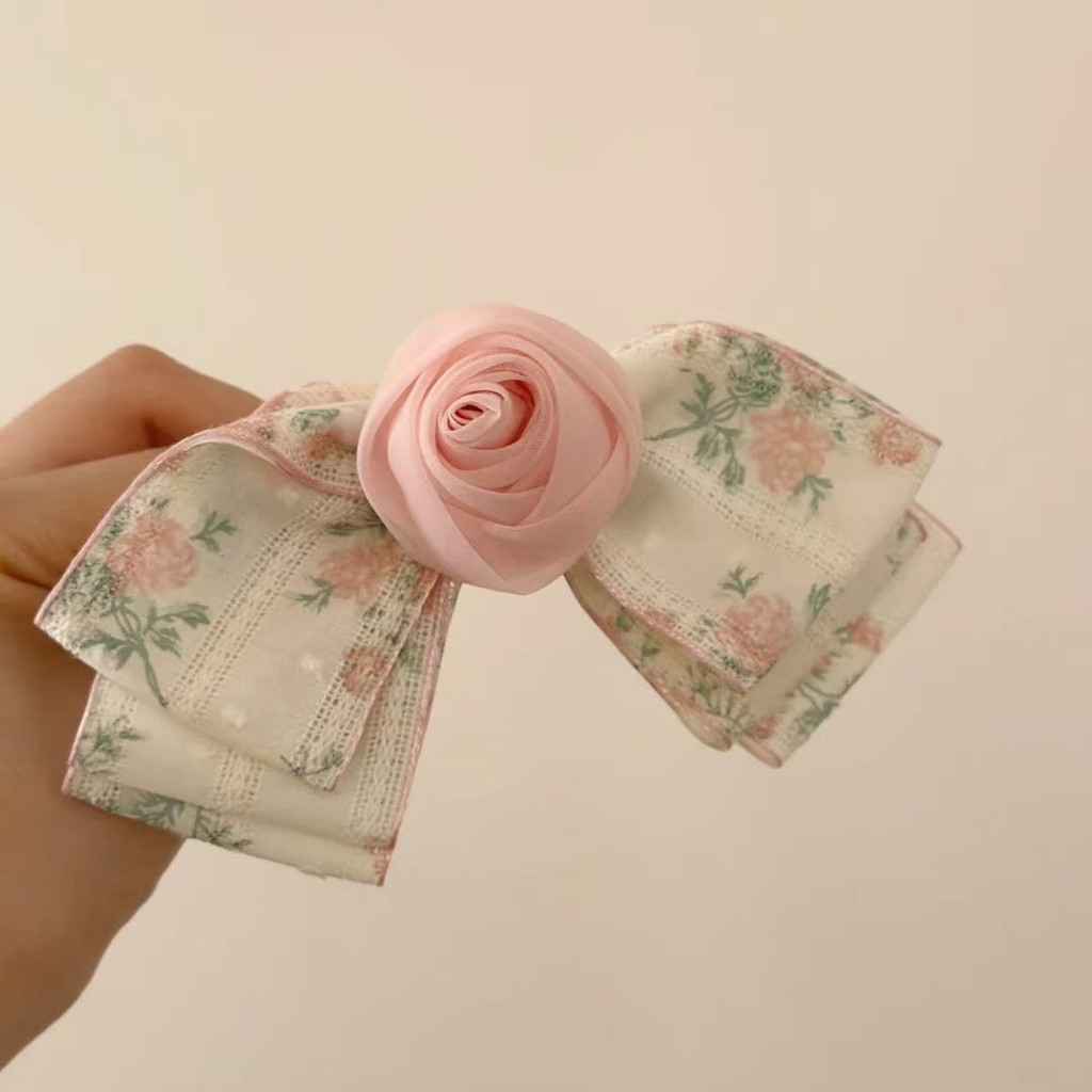 Kẹp Tóc Hoa Hồng Nữ Hoa Nổ Kẹp Tóc