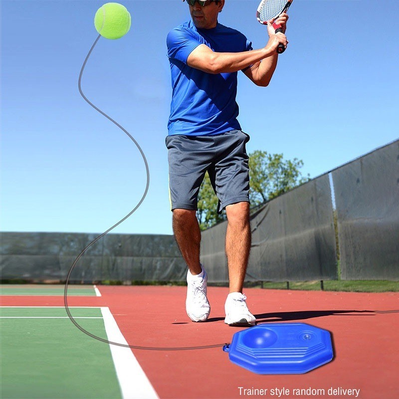 Bộ Dụng Cụ Tập Tennis Cho Một Người, Có Dây Có Thể Đàn Hồi, Thích Hợp Cho Người Mới Tập Luyện Thể Thao Ngoài Trời