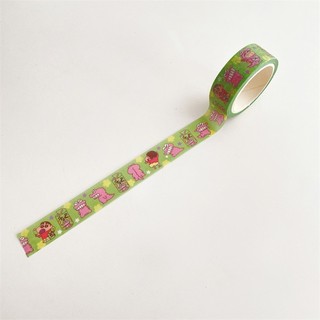 Băng Keo Hoạt Hình Dễ Thương Dài 5m/Cuộn, Washi, Giấy Dính Masking (11-17)