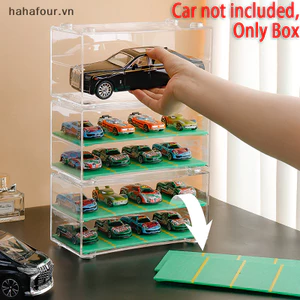 Ha Ô Tô Diecast Lưu Trữ Acrylic Chống Bụi Hộp 1: 64 Cho Trong Suốt Hộp Hiển Thị Mô Hình Ô Tô Tủ Giá VN