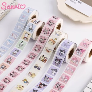 500 Cái / cuộn Miếng Dán Hoạt Hình Dễ Thương Hello KittyKuromi Dán Cho Trẻ Em Và Bé Gái Đồ Chơi