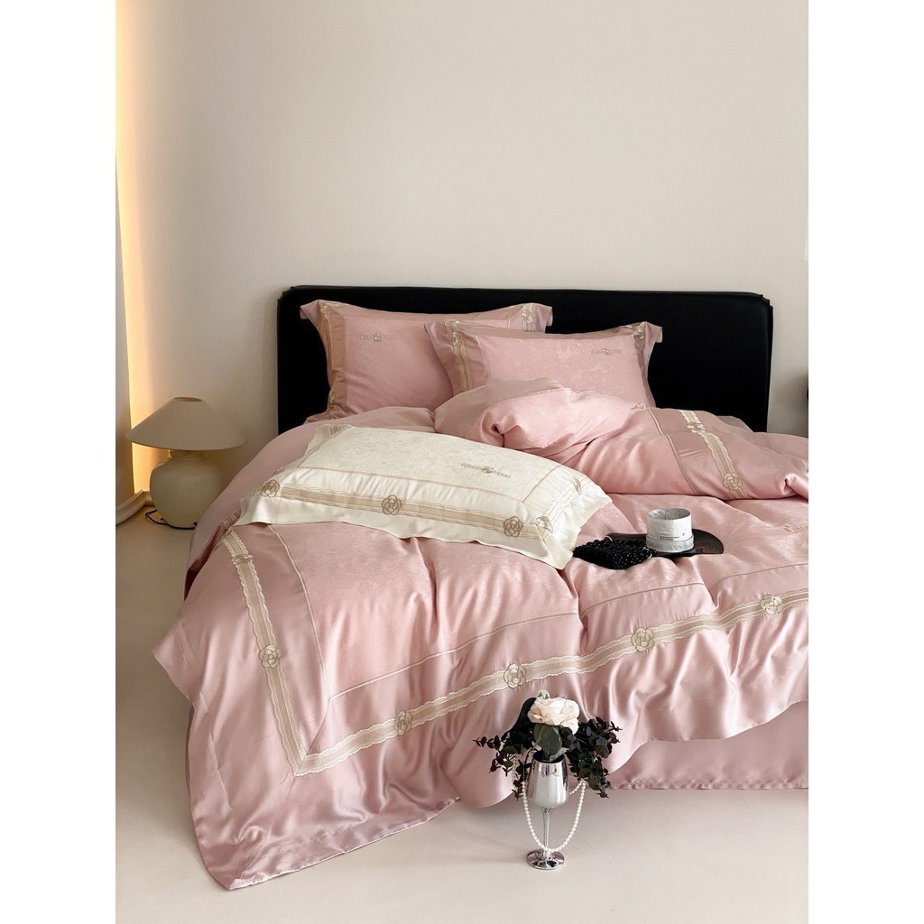 (L4520)Set Tencel Hoa Tuyết Khám Phá Vẻ Đẹp Mùa Đông  - MemMinbedding Luxury