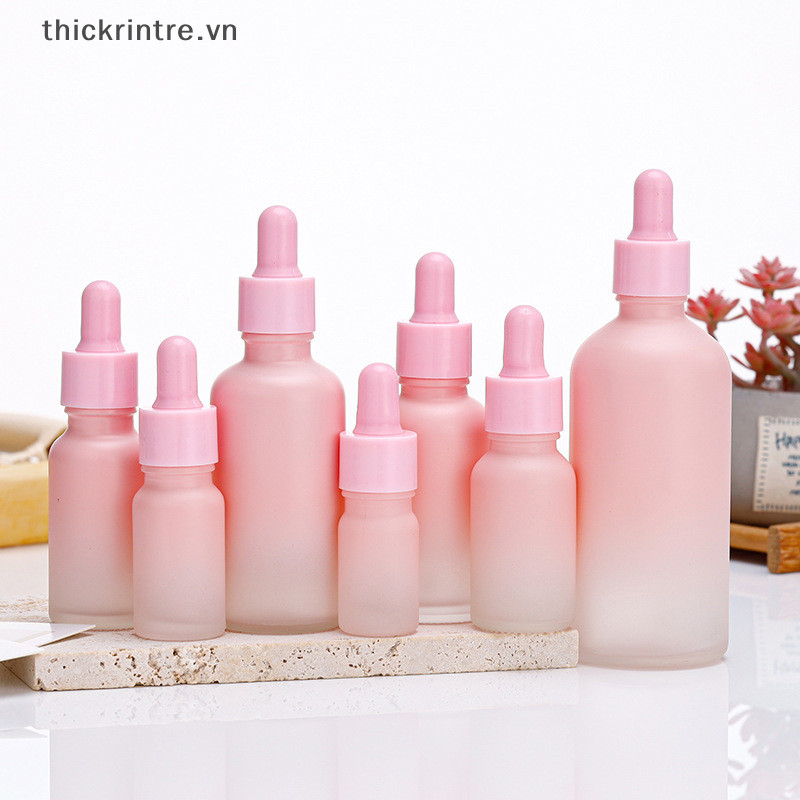 Thi Chai Nhỏ Giọt Thủy Tinh Có Thể Đổ Lại Chai Trống Du Lịch Di Động Chất Lỏng Pipet Chai Hộp Đựng 5-100ML VN