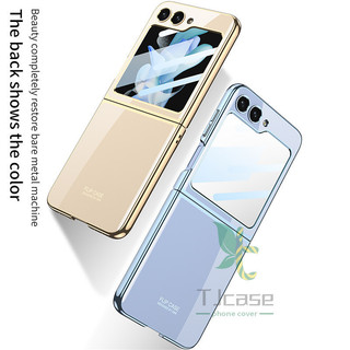 Ốp lưng pha lê mạ điện siêu mỏng mỏng Samsung Galaxy Z Flilp 6 Z Flip 5 Vỏ trong suốt