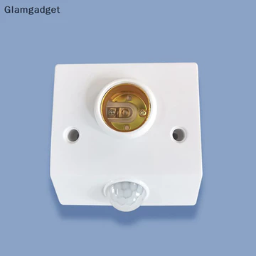 [Glamgadget] AC85-265V Cảm biến hồng ngoại cơ thể con người tự động Giá đỡ đèn hồng ngoại Bóng đèn LED E27 Đế PIR Máy dò giá đỡ đèn tường Ổ cắm Boutique
