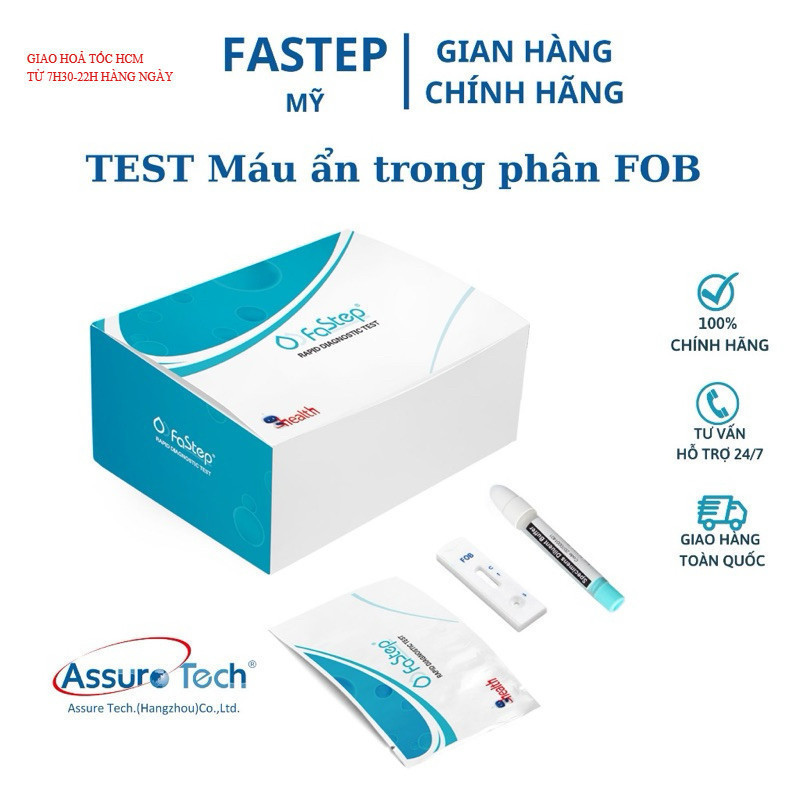 Que test phát hiện máu ẩn trong phân FOB Fastep (Kit test đại tràng ...