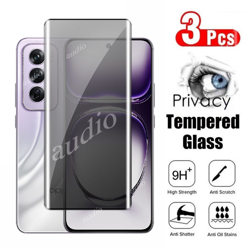 Dành Cho Oppo Reno 12 Pro 12Pro 5G 2024 Full Cong Bảo Vệ Màn Hình Riêng Tư Cho Oppo Reno12 Pro Reno12Pro 5G Chống Gián Điệp Kính Cường Lực Phim