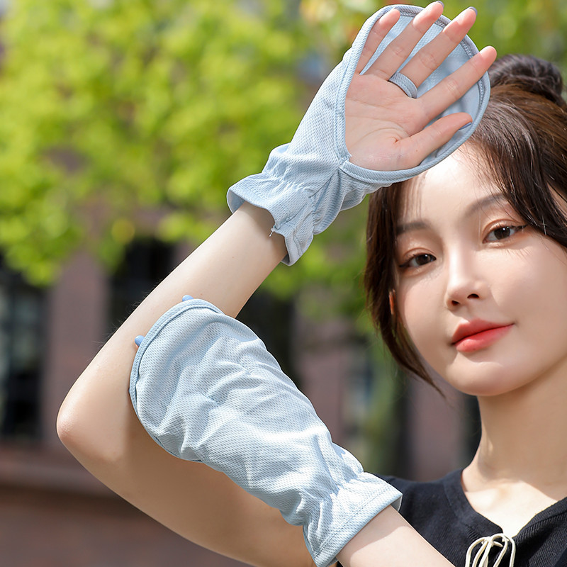 Găng Tay Chống Nắng Mùa Hè Đi Ngoài Trời Mỏng Chống Tia UV Tay Ngắn