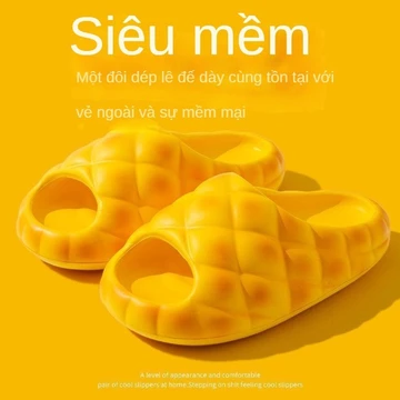 Dép Dứa Dày Độc Đáo Nữ Mùa Hè Mặc Ngoài Thời Trang EVA Giày Bánh Mì Đế Mềm Giải Nén Chống Trơn Trượt Dép Khử Mùi Dép