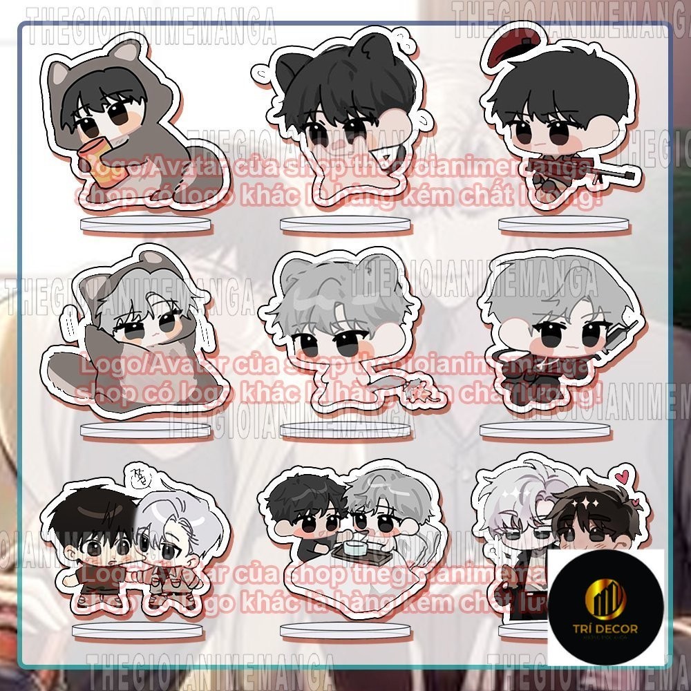 (3cm) Mô hình in PASSION BL anime manhua chibi tượng acrylic mica trong tượng trang trí độc đáo