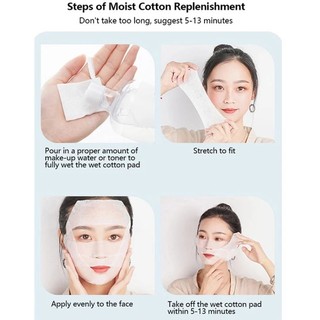 200 Chiếc Cotton Nguyên Chất DIY Beauty Mask Dùng Một Lần Gạc Mặt nạ hấp thụ nước cao Mềm mại