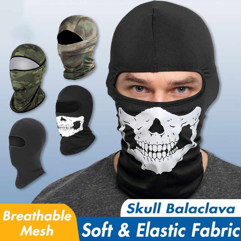 Mặt nạ ma quái Skeleton Balaclava Vỏ đầu kinh dị Đi xe đạp