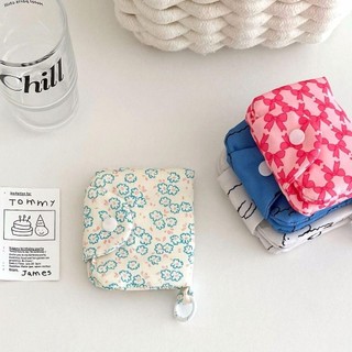 Hộp đựng thẻ ví NEATDWELL, Ví đựng tiền xu sinh viên dễ thương Hàn Quốc, Túi đựng đồ nhỏ bằng vải Canvas in hoa thời trang