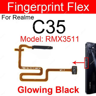 Cho Realme C30S C31 C35 C53 Cảm Biến Vân Tay Cáp Mềm Nút Nguồn Cảm Biến Mở Khóa Cảm Ứng Cảm Ứng Gia Đình Vân Tay Cảm Biến Cáp Mềm