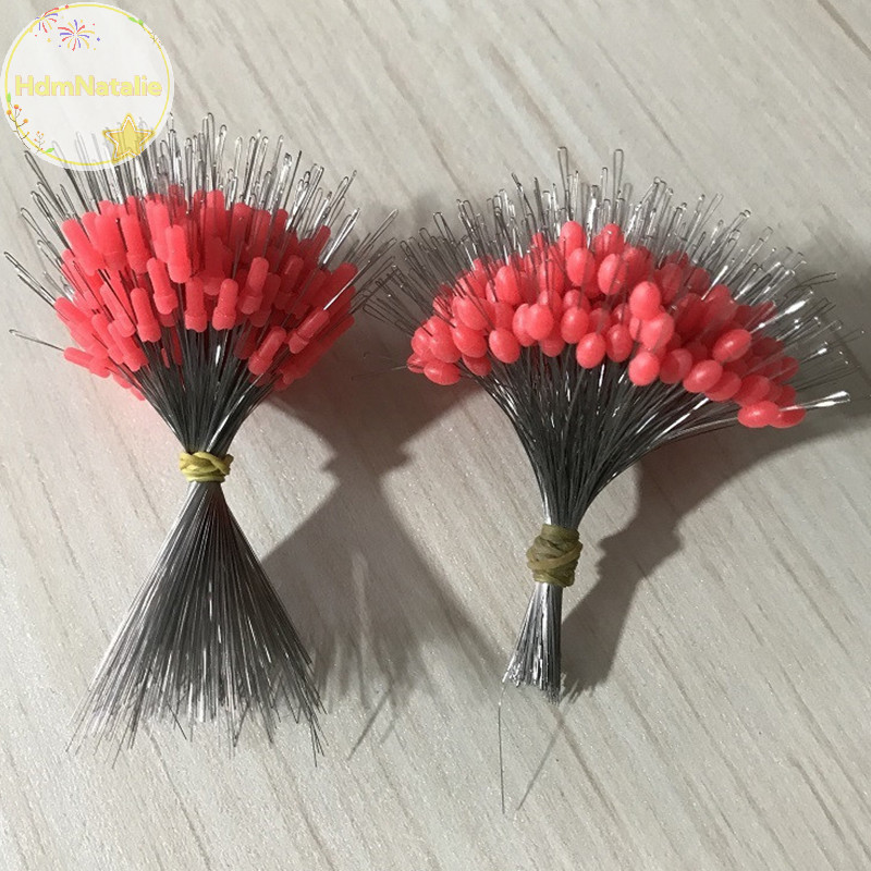 Hdmnatalie 300 Chiếc Phao Cao Su Chặn Câu Cá Bobber Chặn Phao Hình Trụ Không Gian Đậu VN