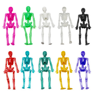 Bán chạy TPR Cao su mềm Đàn hồi có thể thu vào Little Zombie Skeleton Man Halloween Đồ chơi ngộ nghĩnh