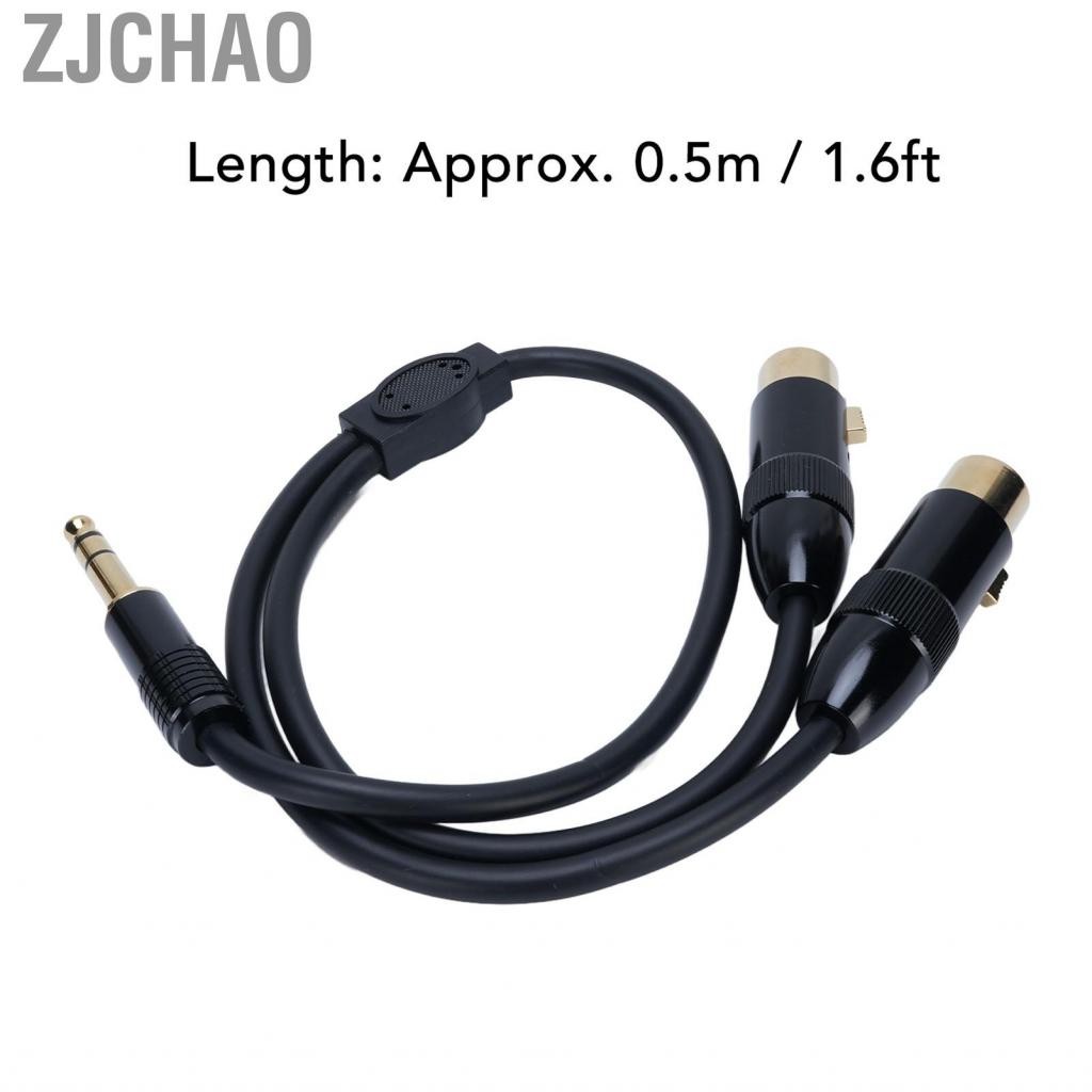 Zjchao Dual XLR nữ đến 1/4 inch 6,35mm STEREO Y STEO STLLE