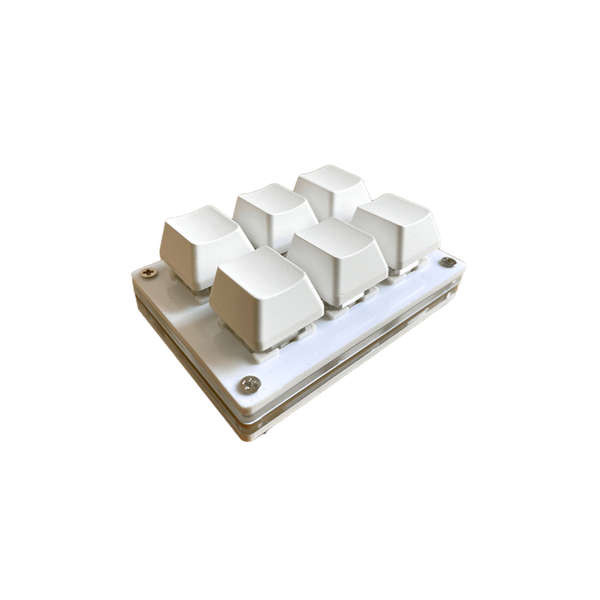 Bàn phím cơ USB mini 6 phím lập trình tùy chỉnh, phím tắt đa phương tiện, mật khẩu 1 nút, dùng cho game/văn phòng