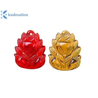 Kudosation Giả Ngọc Cáo Vòng Cổ Mặt Dây Chuyền Thời Trang Trung Quốc Quyến Rũ Trang Sức Khắc Bùa Hộ Mệnh Dành Cho Nữ Quà Tặng May Mắn