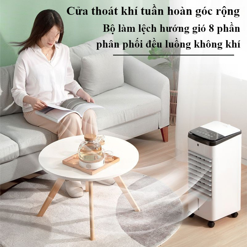 Quạt Điều Hòa Hơi Nước Mini,Điều khiển Quạt điều hòa cho gia (dung tích 12 Lít),Quạt Làm Mát Bình Chứa Nước Lớn 12L