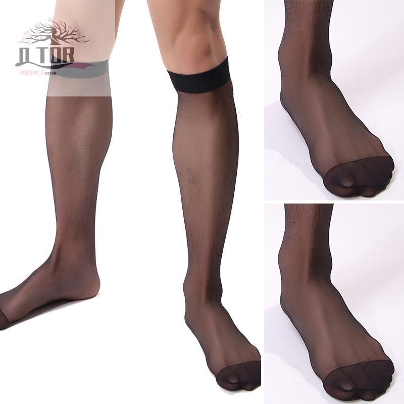 Tất nam thoáng khí Hàng dệt kim xuyên thấu Slim fit Trong suốt Chống trượt