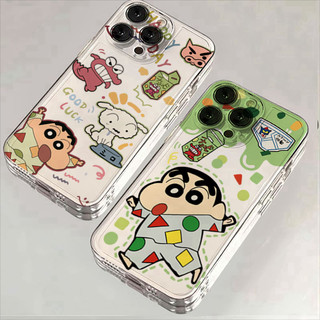 Ốp Điện Thoại Cho Samsung Galaxy S25 Ultra S24 Plus S24FE S23FE A56 A36 A26 A16 5G Vỏ Crayons shin-chans Hoạt Hình Anime Trong Suốt Mềm Mại Dễ Thương