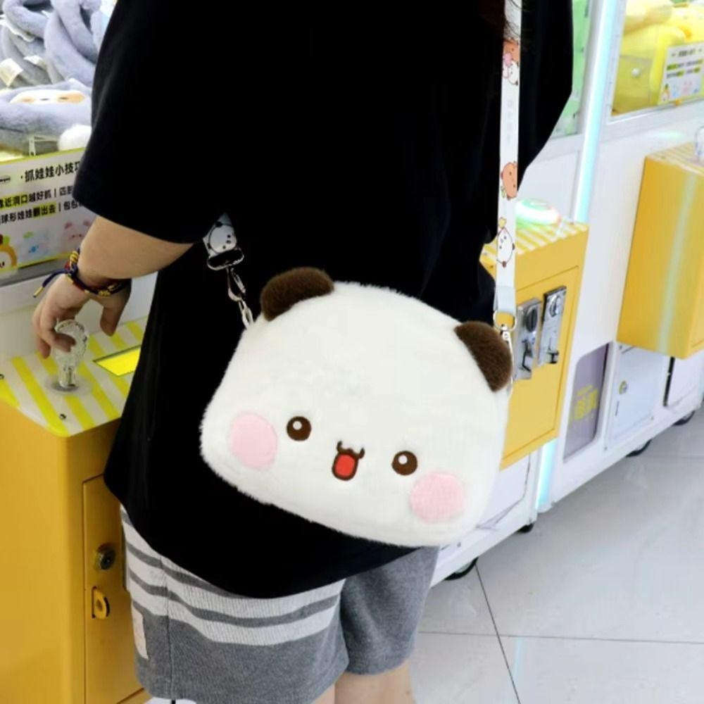 Bán Gấu Trúc Bubu Và Yier Đầu Lớn Búp Bê Túi Messenger Hoạt Hình Dễ Thương Gấu Trúc Gấu Búp Bê Kawaii Túi Đeo Vai Cặp Đôi Đồ Chơi Sinh Nhật