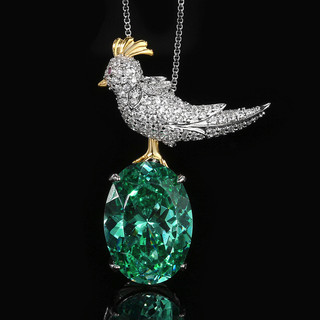 Châu Âu Mỹ ins Phong Cách Mới Đồng Đáy Mô Phỏng Tổ Chim Cắt Para Xanh Magpie Thổ Cẩm Bộ 13 * 18 Nữ