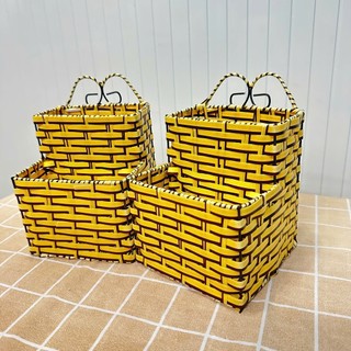 Ống Đũa Mây Đôi Vuông giả mây đựng giấy, đũa, đồ dùng nhà bếp - Phương Trang