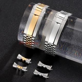 Cruved End Thép không gỉ nguyên khối Năm Thánh Vòng tay cho Rolex Submariner Daytona Datejust Dây đeo đồng hồ 20mm 21mm cho Water Ghost Diver Dây đeo đồng hồ nam nữ