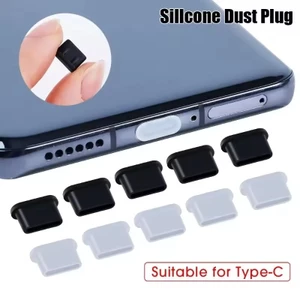3 / 6 / 10 Cái Cổng sạc điện thoại di động Cắm bảo vệ | Phích cắm bụi silicon linh hoạt cho cổng Type-C Ngăn chặn nước / cát / bụi - 0.5x1cm Universal Fit (2 màu)