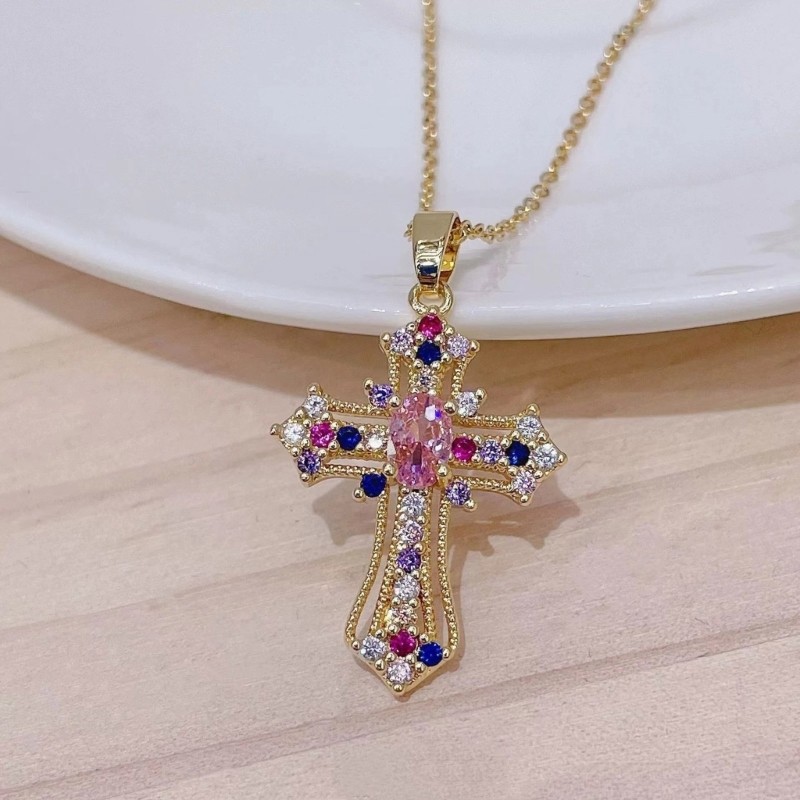 Vòng cổ chữ thập đa năng COO Dây chuyền có thể điều chỉnh bằng hợp kim thủ công cho mọi giới tính