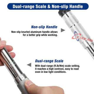 Cần Xiết Lực Cartool, Tay Cân Lực Đa Kích Cỡ, 1/4'' (5-25NM), 1/2'' (28-210NM), 1/2'' (40-210NM), Tiện Dụng, Giá Tốt trê